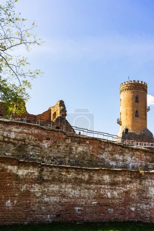 Photo for The Chindia Tower or Turnul Chindiei is a tower in the Targoviste Royal Court located in downtown Targoviste, Romania - Royalty Free Image