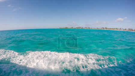 Tropical beach of Princess Cays Island in Bahamas