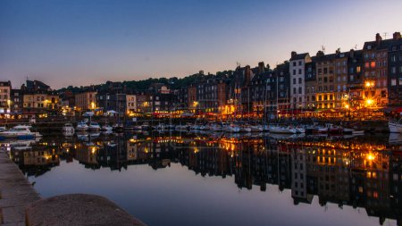 Honfleur is a famous harbor village in Normandy, France