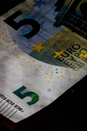 EURO Geldscheine, Detailfoto von EURO. Währung der Europäischen Union