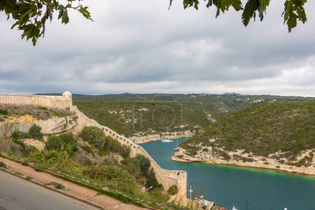 Bonifacio Stadt, mittelalterliche Zitadelle auf Korsika, Frankreich