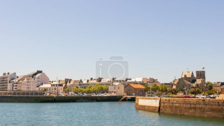 Cherbourg Harbor in der Normandie, Frankreich. Halbinsel Cotentin