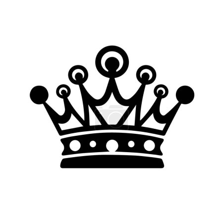 Ilustración de Corona logo vector plantilla ilustración diseño - Imagen libre de derechos