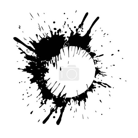 Illustration for Grunge splash vector background - Royalty Free Image