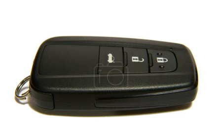 Black car key with remote central locking