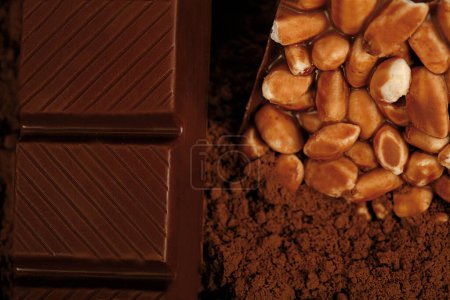 Photo for Sweats and treats. Snacks full of chocolate and sugar. - Royalty Free Image
