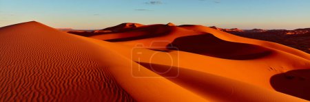 Photo for Sand dunes in the Sahara Desert, Merzouga, Morocco - Royalty Free Image