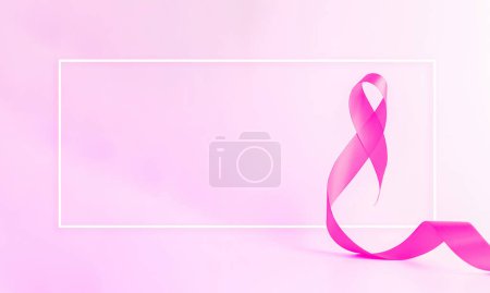 Téléchargez les photos : Sensibilisation au cancer. Symbole des soins de santé ruban rose sur fond blanc. Concept de soutien aux femmes mammaires. Journée mondiale du cancer - en image libre de droit
