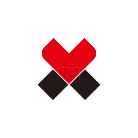 lettre xv flamme simple logo vecteur 