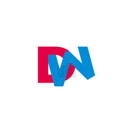 letter dw simple doodle font colorful logo vector 
