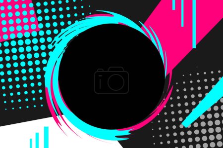Photo for Colored modern background in the style of the social network. Digital background. Stream cover. Social media concept. Vector illustration. EPS10 - Royalty Free Image