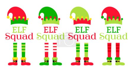 Set of Christmas Elf Squad
