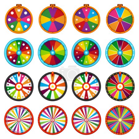 Illustration for Fortune Wheel isolated on white background - Royalty Free Image