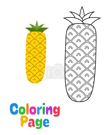 Illustration for Coloring page with Alphabet I for kids - Royalty Free Image