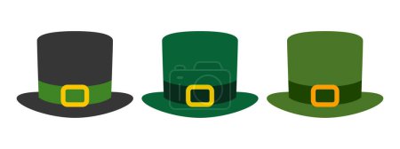 Illustration for Leprechaun Hat in flat style isolated - Royalty Free Image