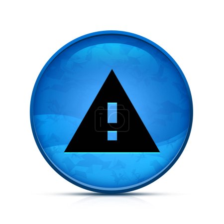 Photo for Report problem icon on classy splash blue round button - Royalty Free Image