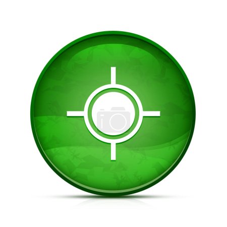 Téléchargez les photos : Icône de localisation sur le bouton rond vert éclaboussure chic - en image libre de droit
