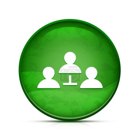 Photo for Communication concept icon on classy splash green round button - Royalty Free Image