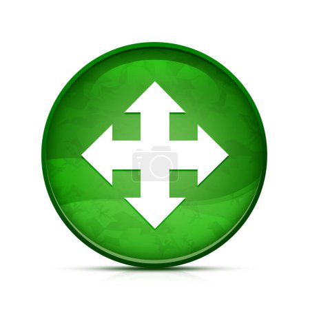 Téléchargez les photos : Déplacer l'icône sur le bouton rond vert éclaboussure chic - en image libre de droit