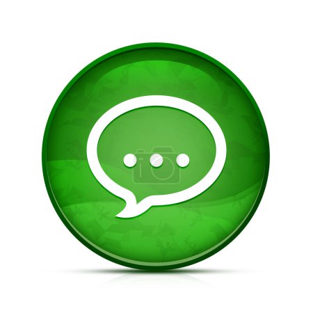 Photo for Talk icon on classy splash green round button - Royalty Free Image