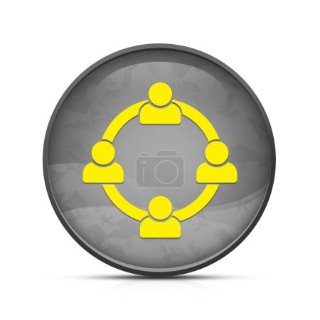 Photo for Communication concept icon on classy splash black round button - Royalty Free Image