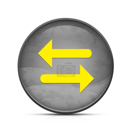 Photo for Transfer arrow icon on classy splash black round button - Royalty Free Image
