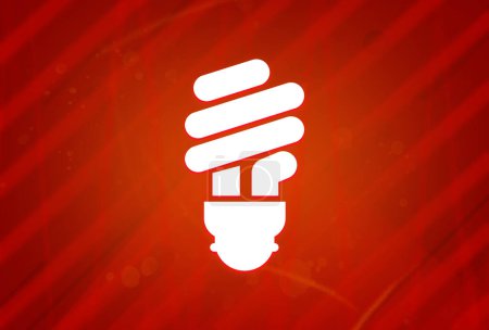 Foto de Consejos útiles bombilla icono aislado en abstracto rojo gradiente magnificencia fondo ilustración diseño - Imagen libre de derechos
