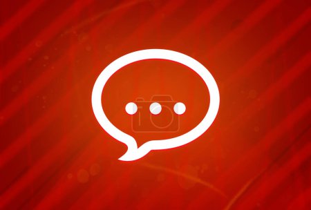 Photo for Talk icon isolated on abstract red gradient magnificence background illustration design - Royalty Free Image