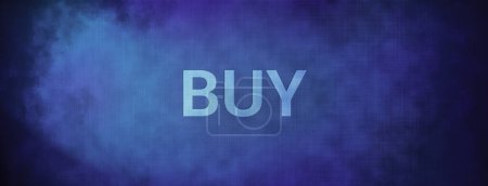 Buy isolated on fabric blue banner background abstract illustration