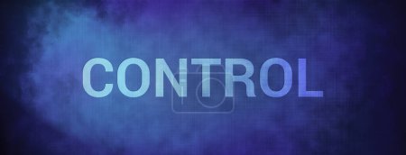 Control isolated on fabric blue banner background abstract illustration
