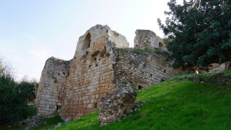 Téléchargez les photos : The ruins on the hilltop of the historical  Yehiam Fortress National Park, Israel - en image libre de droit