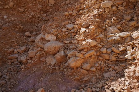 Photo for Closeup of rocks in Red Canyon, Geological nature park, near Eilat, Israel - Royalty Free Image