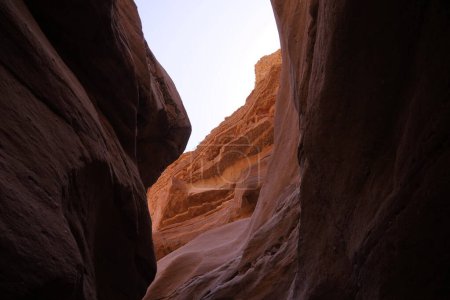 Photo for Stones with misterious sunlights in Red canyon,Israel, near Eilat - Royalty Free Image