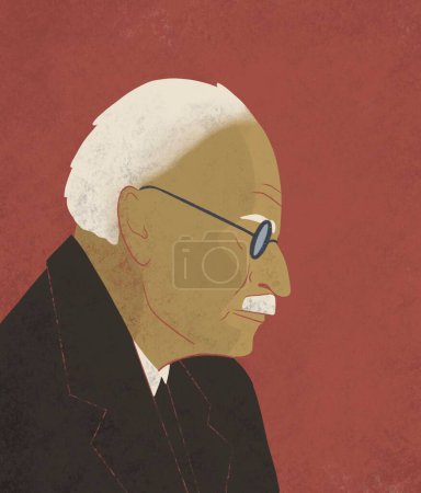Foto de Ilustración de Carl Gustav Jung, psiquiatra y educador suizo - Imagen libre de derechos