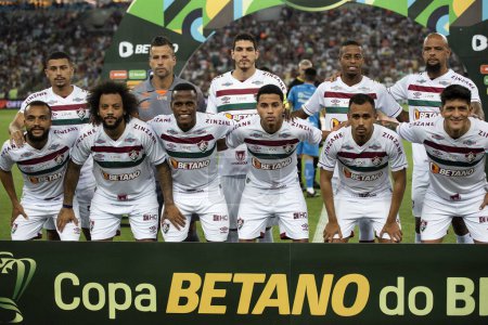 Téléchargez les photos : Rio de Janeiro (RJ), 12.04.2023 - Fluminense c. Paysandu. Match entre Fluminense x Paysandu pour la Copa do Brasil à Maracan. - en image libre de droit