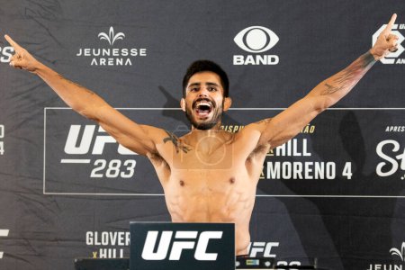Photo for Rio de Janeiro (RJ), 01.20.2023 - UFC 283 - Fighter Luan Lacerda. Official Weigh-in - UFC283 official weigh-in: Teixeira vs Hill at the Hotel Windsor Marapendi in Rio de Janeiro. - Royalty Free Image