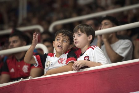 Foto de Río de Janeiro, Brasil - 19 de mayo de 2019: Partido entre Flamengo x Franca, primer partido de la final de la NBB 2018 / 2019 en Maracanzinho. - Imagen libre de derechos
