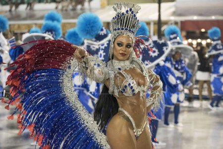 Foto de Río de Janeiro, RJ, Brasil - 02 de marzo de 2019: Carnaval de Río 2019. Desfile de Carnaval en Río de Janeiro. - Imagen libre de derechos