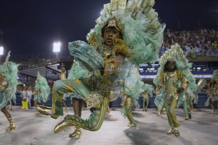Foto de Río de Janeiro, RJ, Brasil - 03 de marzo de 2019: Carnaval de Río 2019. Desfile del Grupo Especial de Carnaval en Río de Janeiro. - Imagen libre de derechos