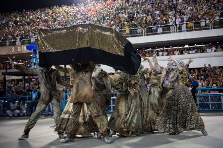 Foto de Río de Janeiro, RJ, Brasil - 04 de marzo de 2019: Carnaval de Río 2019. Desfile de la Serie Especial del Carnaval de Río de Janeiro. - Imagen libre de derechos
