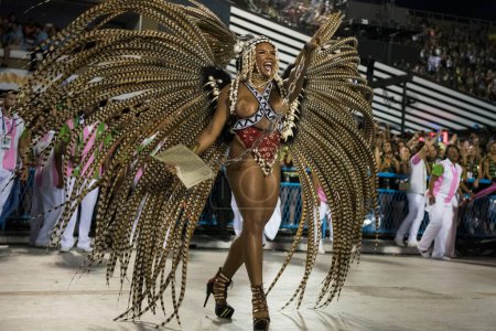 Foto de Río de Janeiro, RJ, Brasil - 05 de marzo de 2019: Carnaval de Río 2019. Desfile de la Serie Especial del Carnaval de Río de Janeiro. - Imagen libre de derechos