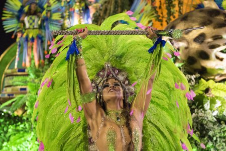 Photo for Rio de Janeiro, RJ, Brazil - March 05, 2019: Rio Carnival 2019. Rio de Janeiro Carnival Special Series Parade. - Royalty Free Image