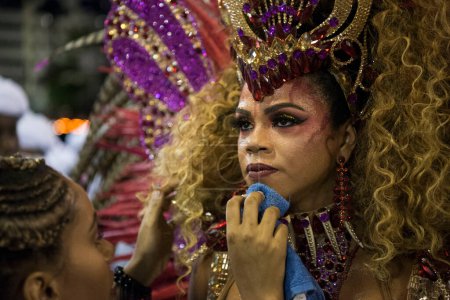 Photo for Rio de Janeiro, RJ, Brazil - March 04, 2019: Rio Carnival 2019. Rio de Janeiro Carnival Special Series Parade. - Royalty Free Image