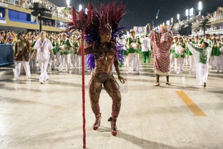Téléchargez les photos : Rio de Janeiro, RJ, Brésil - 03 mars 2019 : Carnaval de Rio 2019. Parade à Rio de Janeiro. - en image libre de droit
