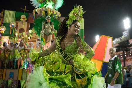 Photo for Rio de Janeiro, Brazil - February 23, 2020: Rio Carnival 2020. Parade of Samba Schools in Rio de Janeiro. - Royalty Free Image