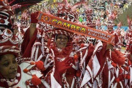 Téléchargez les photos : Rio de Janeiro, Brésil - 29 février 2020 : Rio Carnival 2020. Défilé des champions du Carnaval de Rio de Janeiro - en image libre de droit