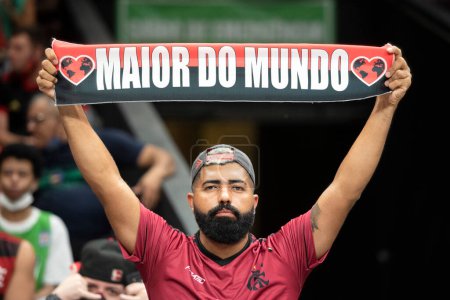 Téléchargez les photos : Rio de Janeiro, Rio de Janeiro, Brésil - 10 décembre 2021 : Flamengo x Boca Juniors - Champions Legue Americas. - en image libre de droit