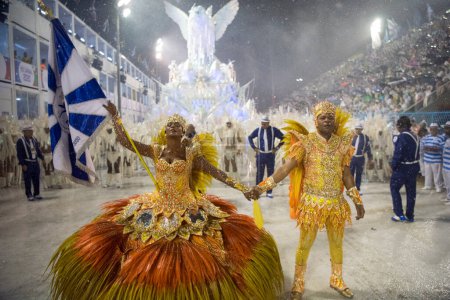 Photo for Rio de Janeiro, Brazil - February 29, 2020: Rio Carnival 2020. Rio de Janeiro Carnival Champions Parade - Royalty Free Image