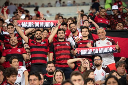 Photo for Rio de Janeiro (RJ), 19.10.2022 - Match between Flamengo x Corinthians for the final of the Copa do Brasil at Maracana. - Royalty Free Image