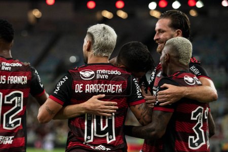 Foto de Río de Janeiro (RJ), 25.10.2022 - Partido entre Flamengo x Santos por el Campeonato de Brasil en Maracana - Imagen libre de derechos